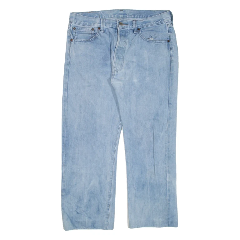 LEVI'S 501 Jeans Womens Blue Regular Straight W34 L23
