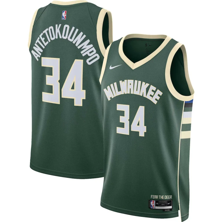 Men's NBA Bucks Giannis Antetokounmpo Dri-Fit NBA Swingman Jersey