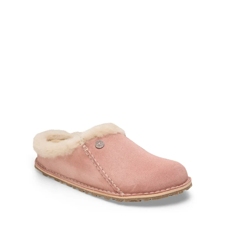 Zermatt Suede Shearling Slipper Mules