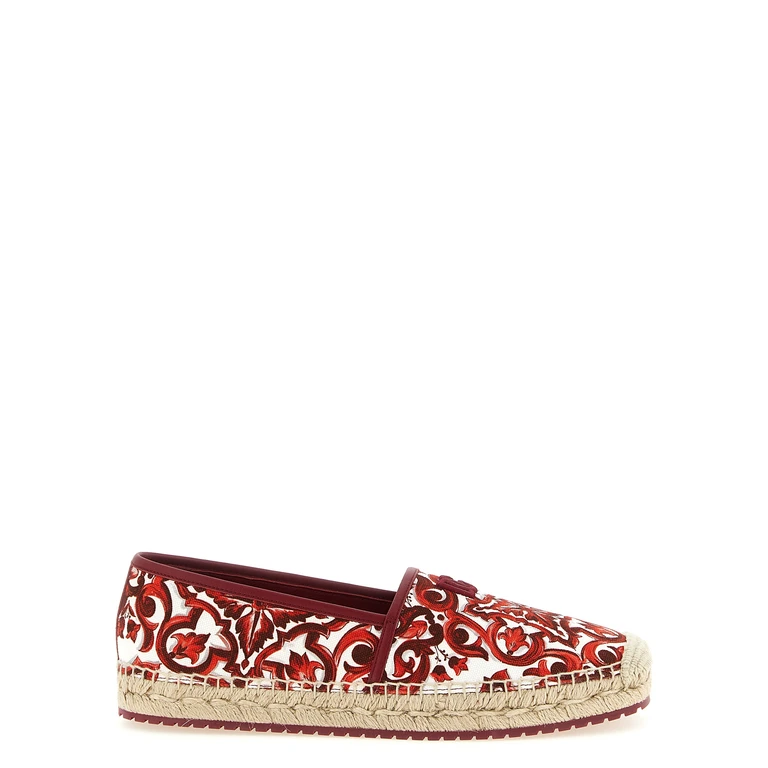Multicolor Cotton Espadrilles Shoe - Men