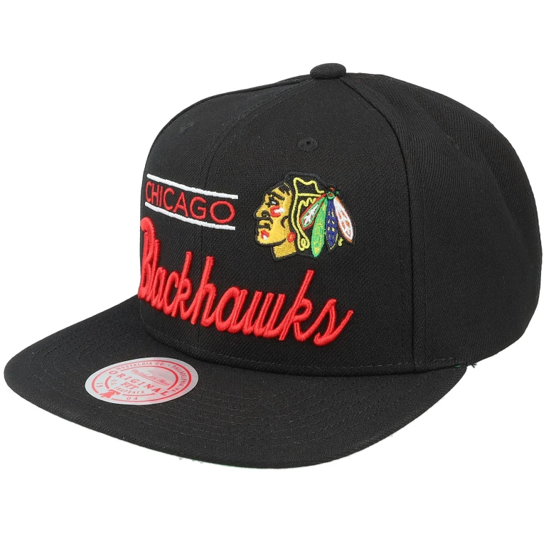 Men's NHL Retro Lock Up Snapback Blackhawks Snapback Caps