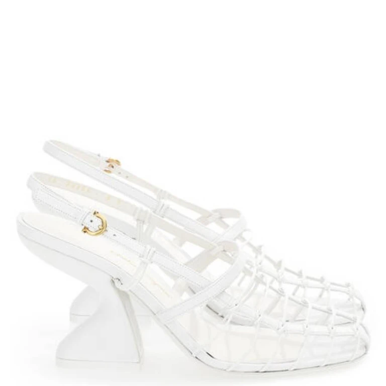 Shay 85 Cage Slingback Sandals, Size 7 C