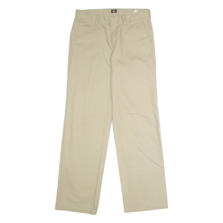DICKIES Workwear Womens Trousers Beige Regular Straight W30 L30
