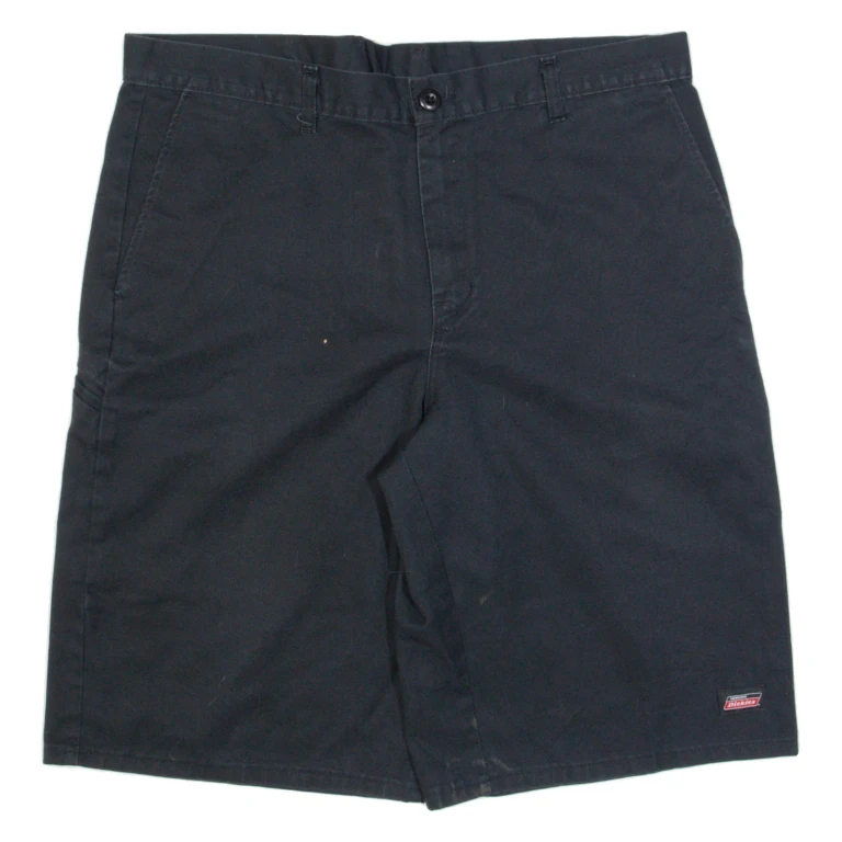 DICKIES Mens Workwear Shorts Black L W36