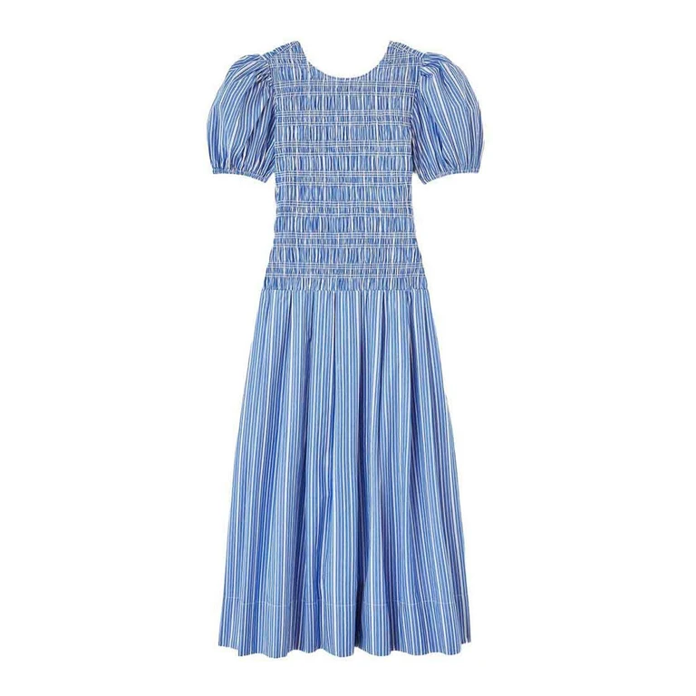 Robe Au Genou - Bleu (A1030646ZWF)