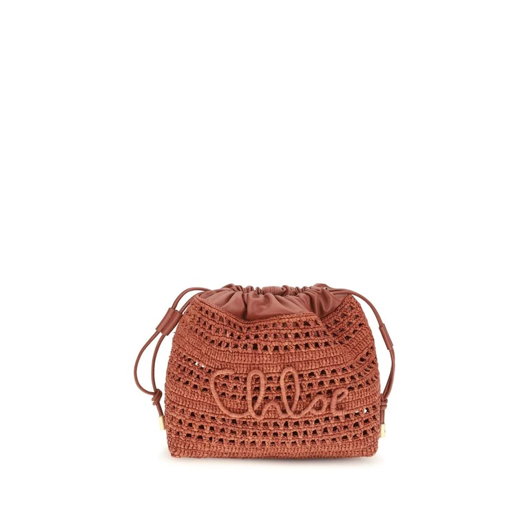 Chloé Multicolor Raffia Shoulder Bag - Women