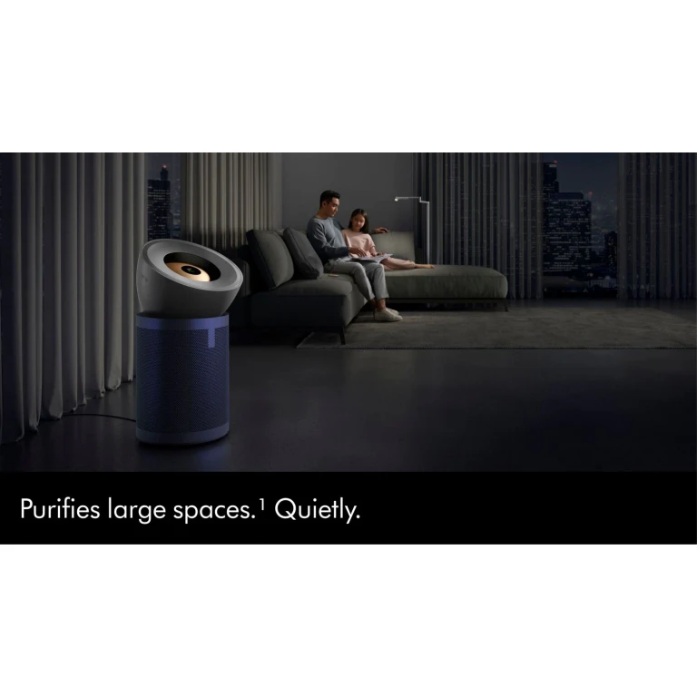 Air Purifier Cool Big+Quiet Formaldehyde BP03 Tower in Bright Nickel/Prussian Blue
