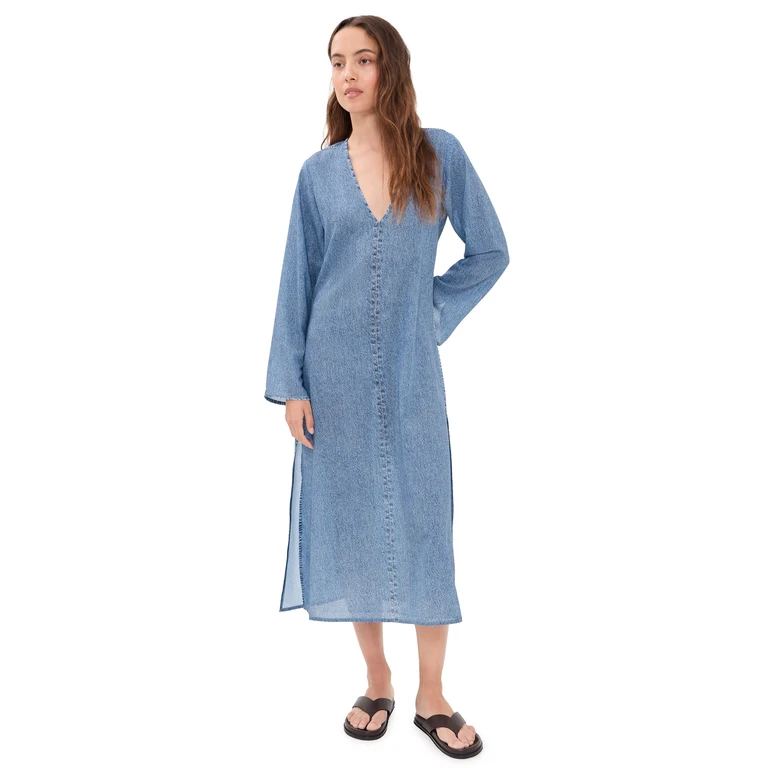 rag & bone Miramar Crinkle Cover Up Dress minet S