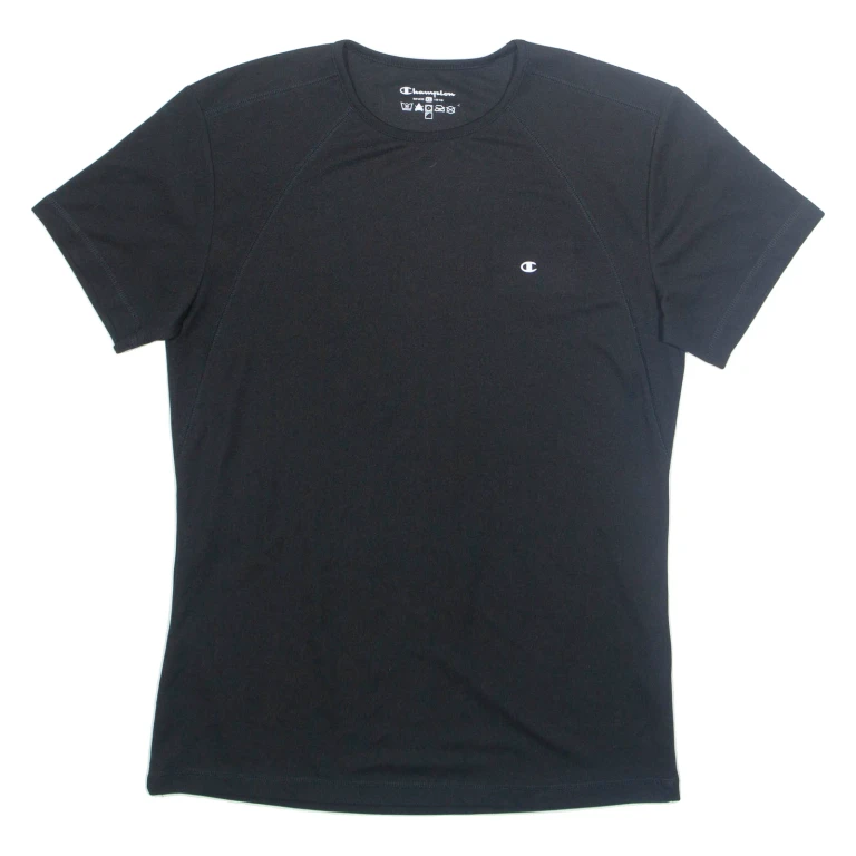 CHAMPION Womens T-Shirt Black XL