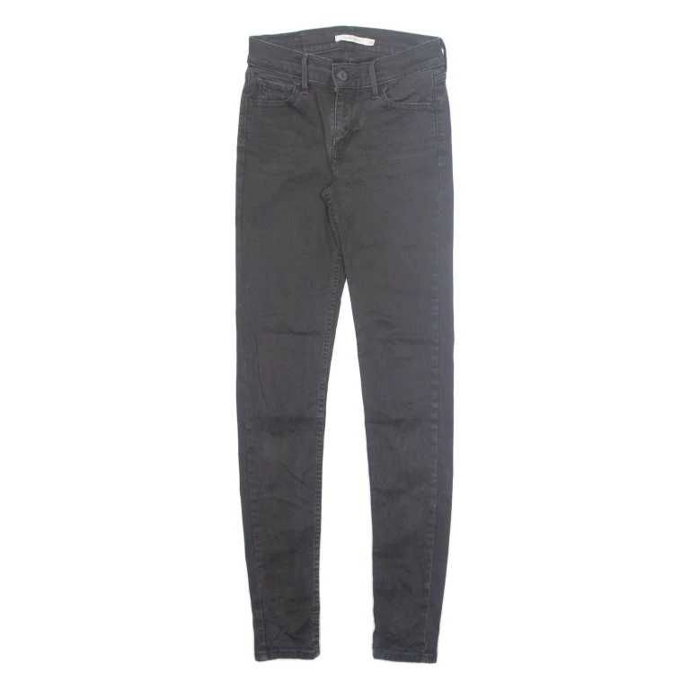 LEVI'S 710 Womens Jeans Black Regular Skinny W26 L32