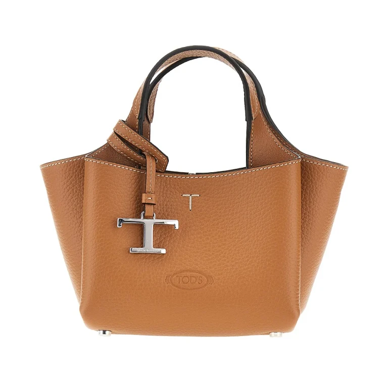 TODS Grained leather mini shopping bag Woman One Size