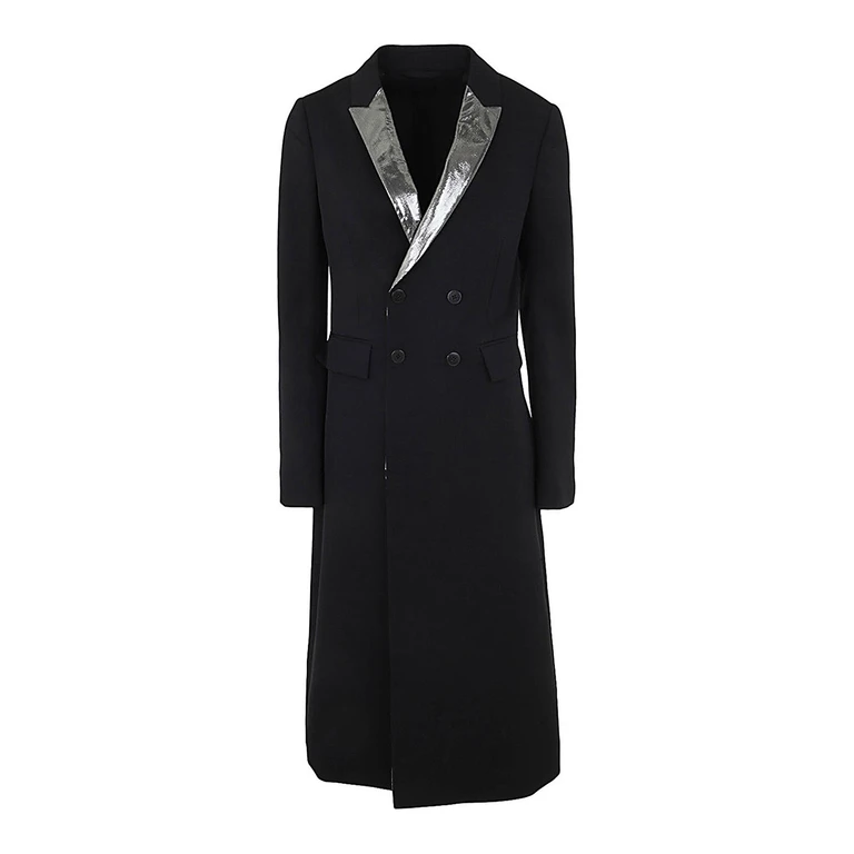 Sapio Manteau Au Genou - Noir (N2GABARDINESMOKINGBLACK)