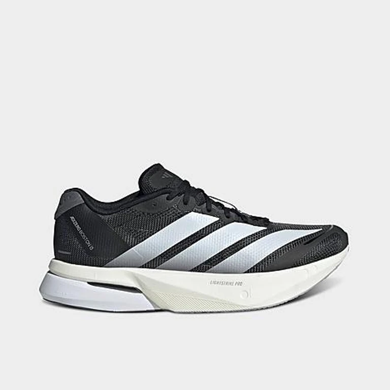 adidas Women's adizero Boston 13 Running Shoes in Core Black/Cloud White/Grey Five Size: 5.0