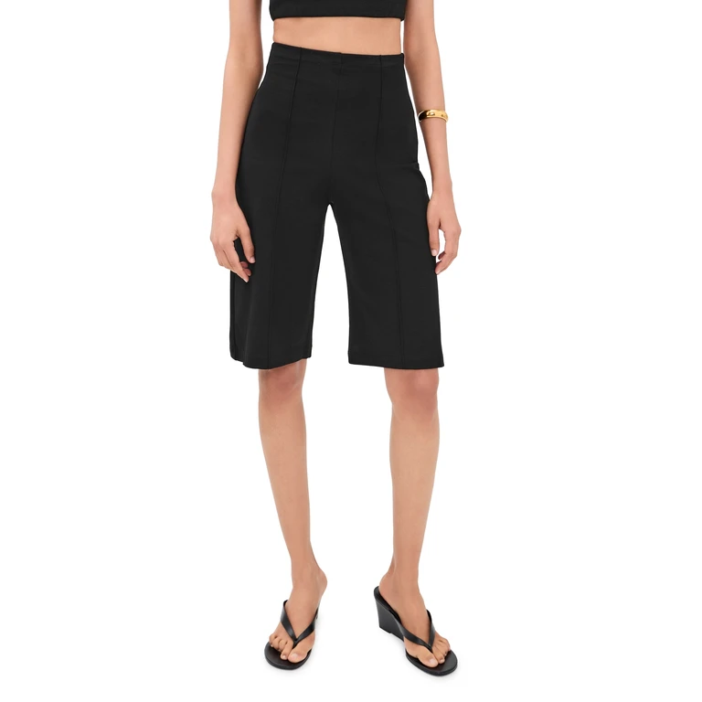RIPLEY RADER Ponte Knit Shorts Black XS