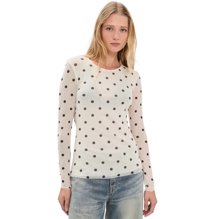 BAUM UND PFERDGARTEN Jodie Top Egret Creme Dot S
