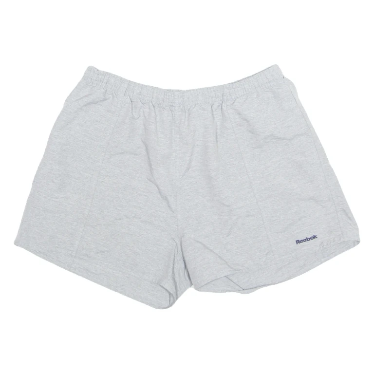 REEBOK Womens Sports Shorts Grey Relaxed UK 14 W28