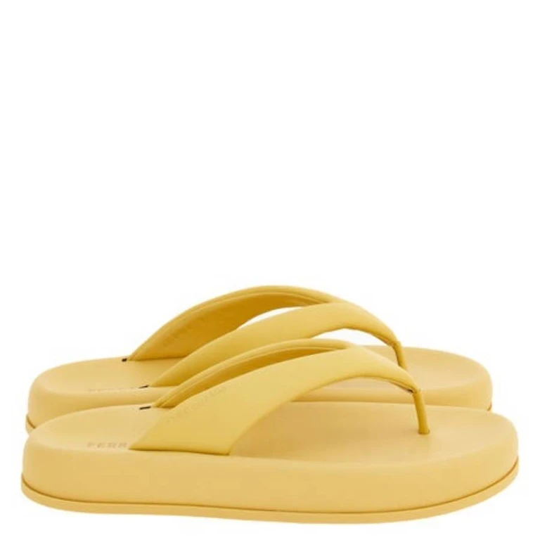 Ferragamo Darielle Platform Thong Sandals, Size 7 C