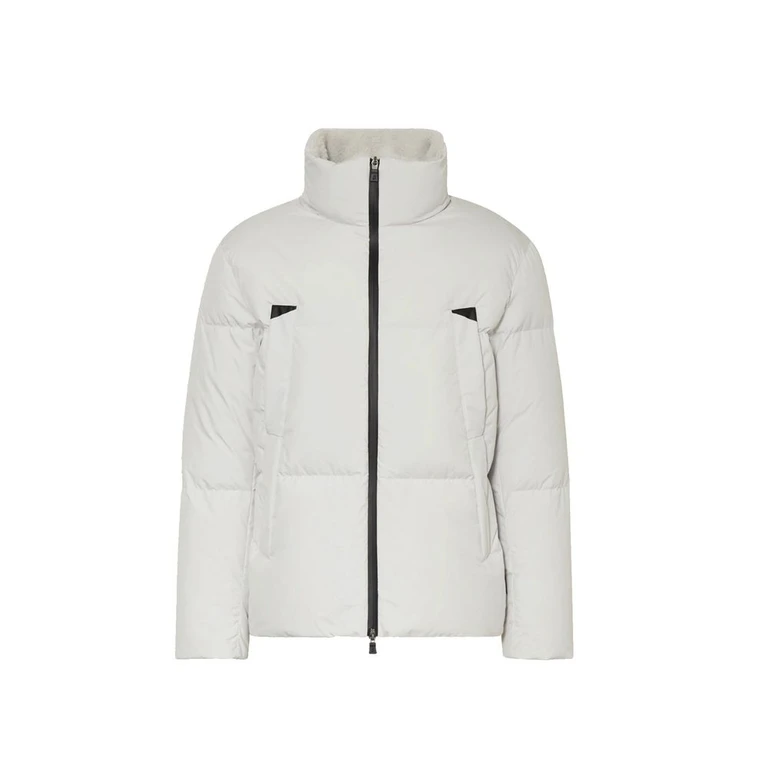 Gray Polyester Coat Clothing - Men