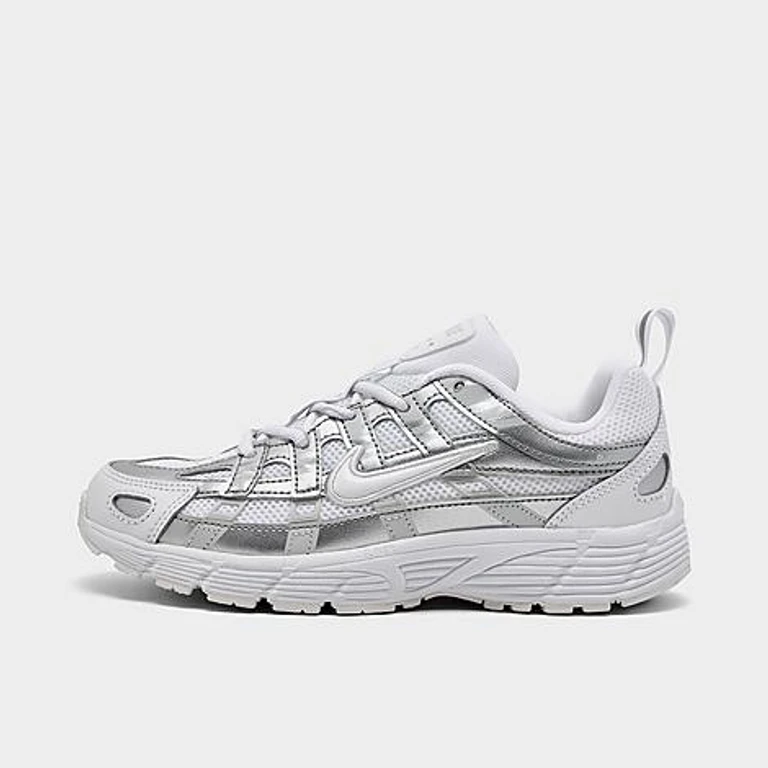 Little Kids P-6000 Casual Shoes in White/Photon Dust/Metallic Silver Size: 1.0