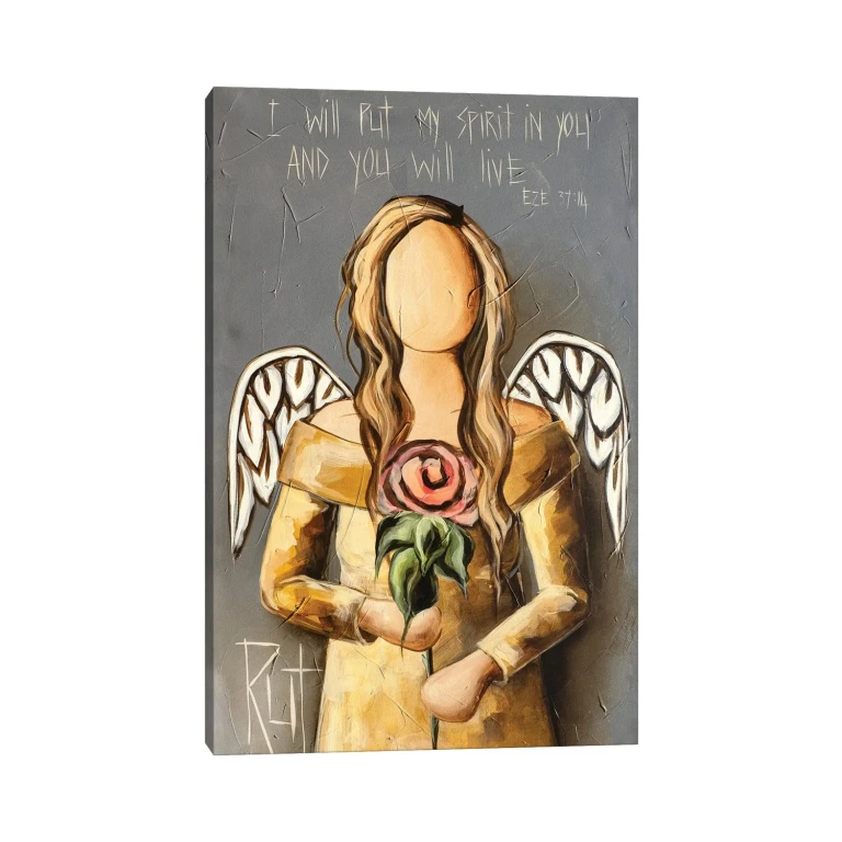 I Will Put My Spirit by Ruth's Angels - Canvas Gallery Wrap