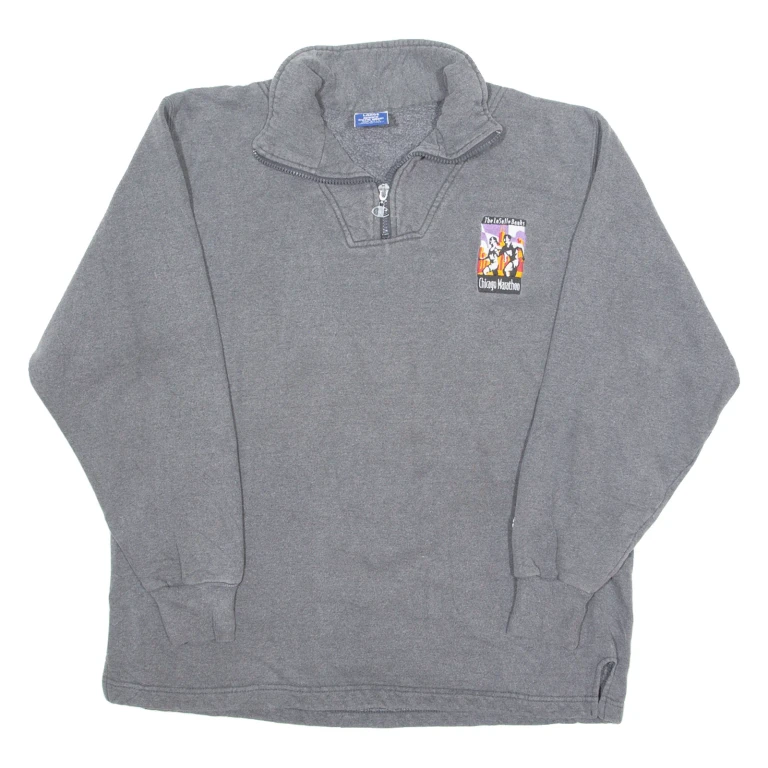 CHAMPION Chicago Womens Sweatshirt Grey USA M