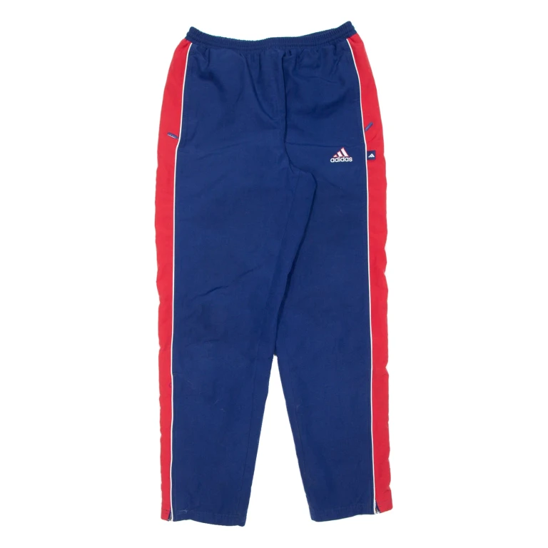 ADIDAS Mens Track Pants Blue Tapered S W28 L29