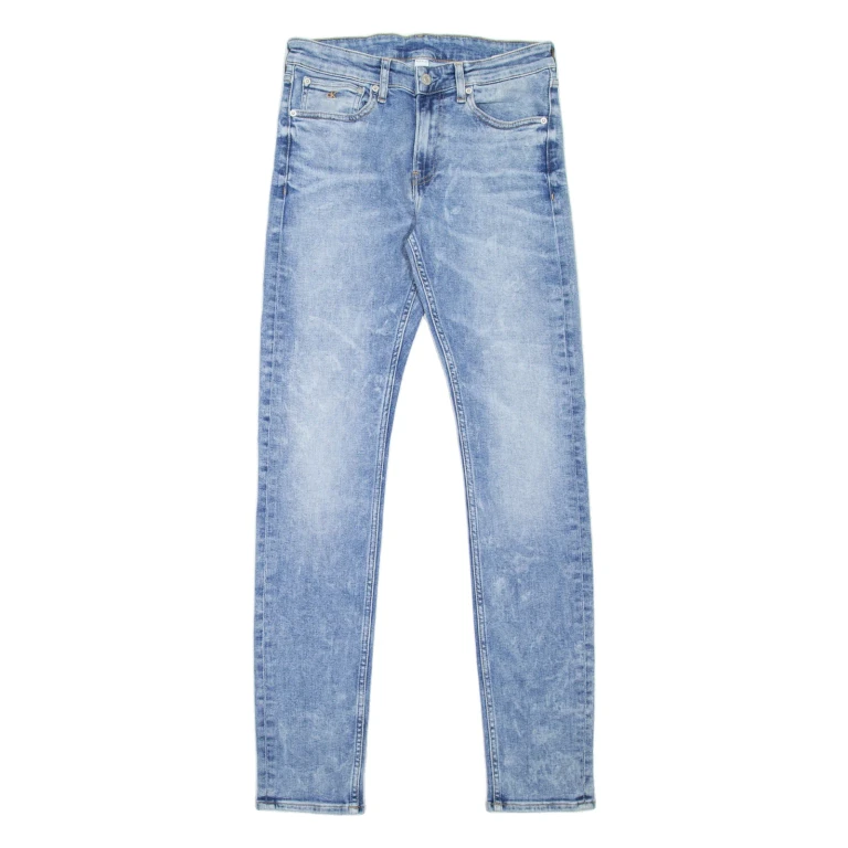 CALVIN KLEIN JEANS Mens Jeans Blue Slim Skinny Stone Wash W29 L34