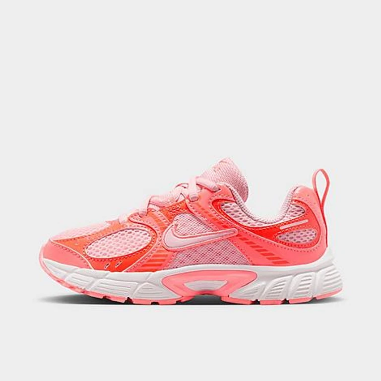 Nike Little Kids V5 RNR Stretch Lace Casual Shoes in Pink Bloom/Lava Glow/Hot Lava Size: 1.0