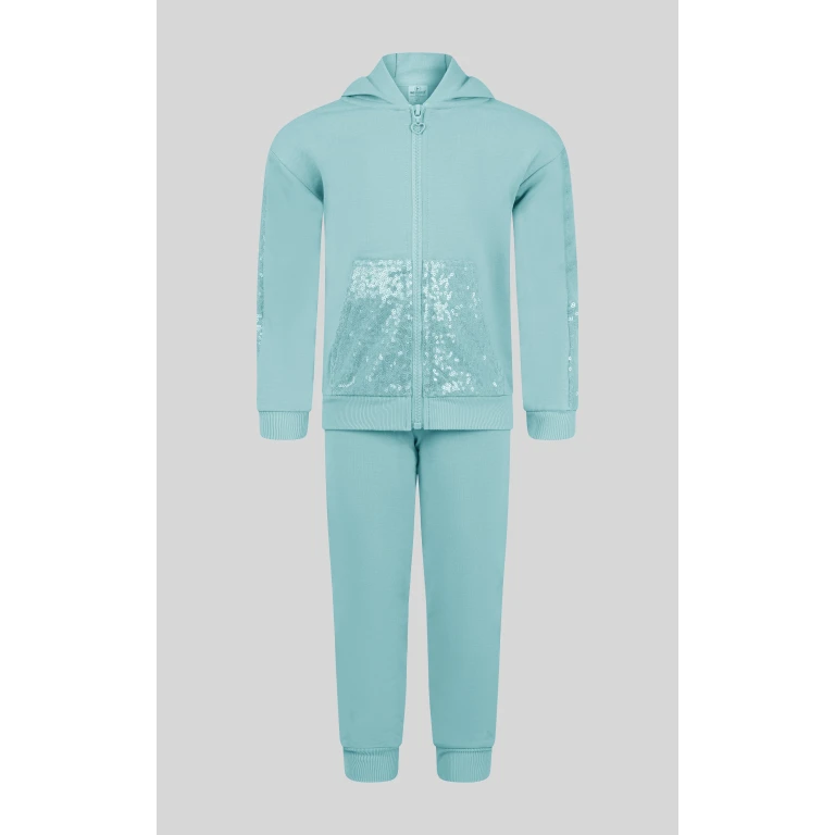 Toddler Girls 2 PC Brushed Terry Hoodie Jacket and Jogger