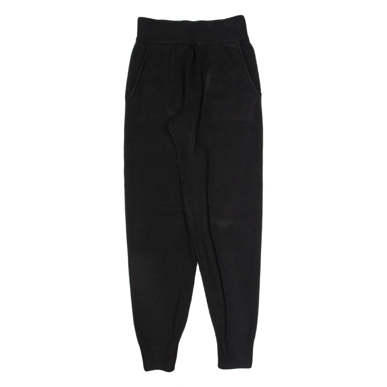 JACK WILLS Womens Joggers Black Tapered UK 6 W24 L28