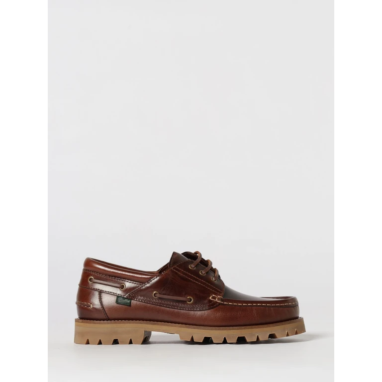 Briac Smooth Calfskin Boat Shoes with Serrated Sole (240503LISAMERICA)