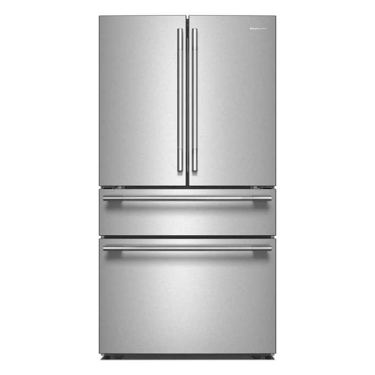 30 Cu. Ft. French Door Refrigerator w/ Interior Water & Ice Freshchill Full-Width Refrigerated Drawer in Steel