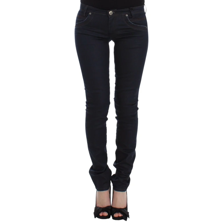 Ermanno Scervino Blue Slim Jeans Denim Pants Skinny Leg Stretch Cotton - Women