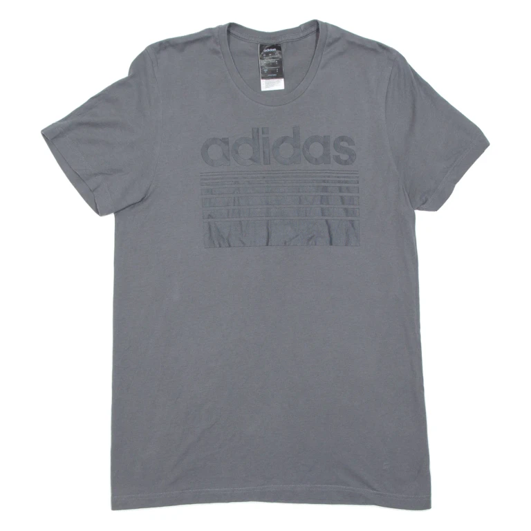 ADIDAS Mens T-Shirt Grey S