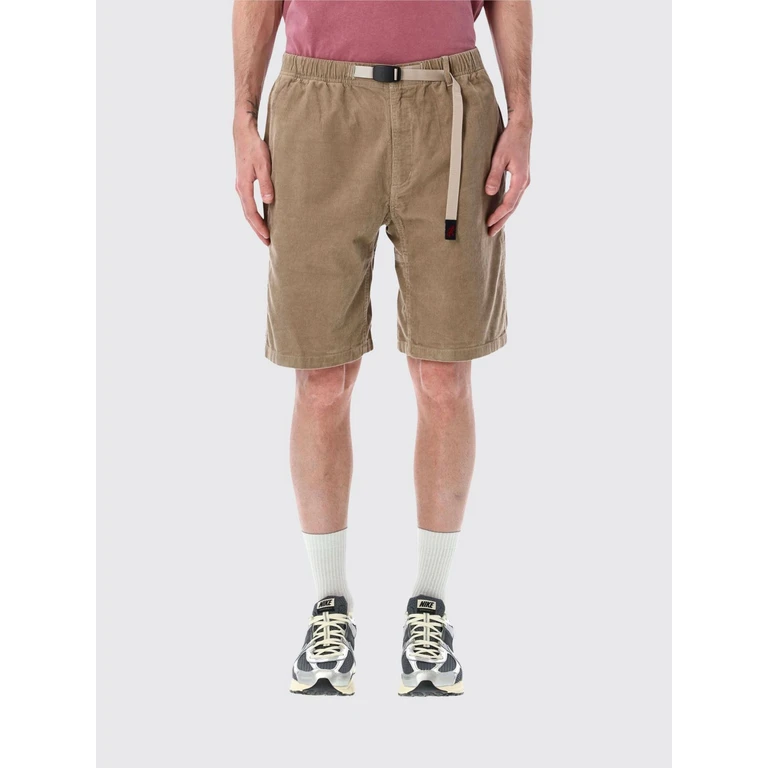 Corduroy Shorts with Elasticated Waistband and Drawstring (G6SMP125BEIGE)