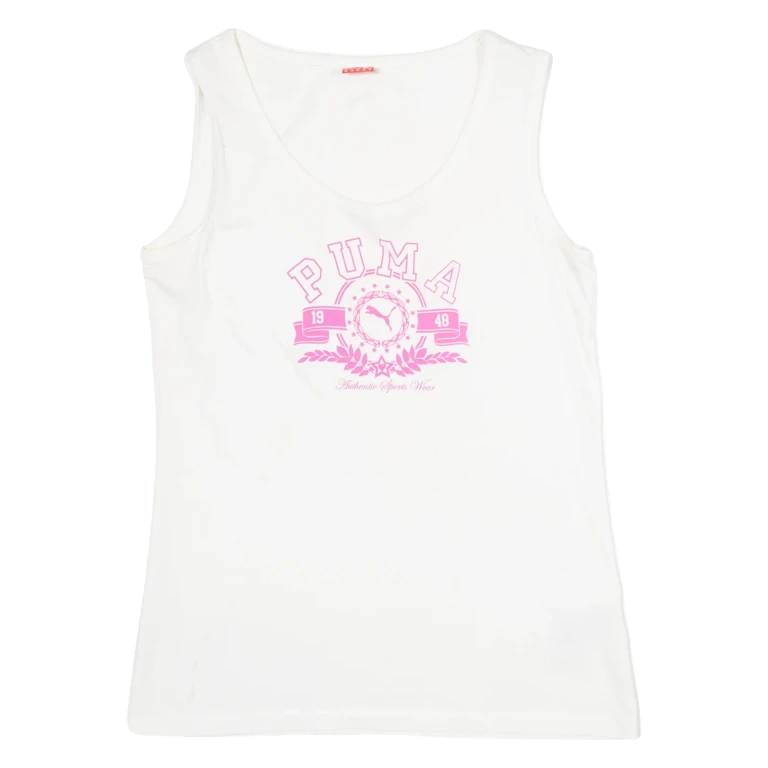 PUMA Womens Vest White Sleeveless M