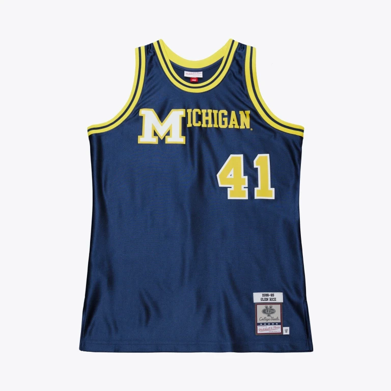 Men's Ncaa Dark Jersey Michigan Wolverines 1989 Glen Rice