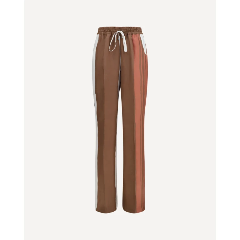 Striped silk Pants Female 46