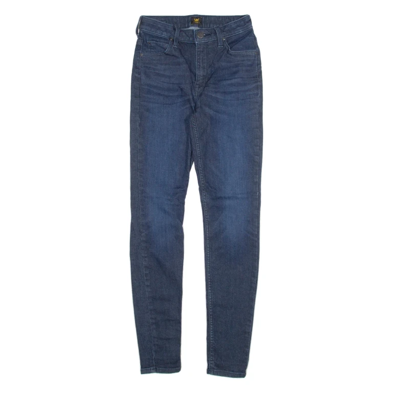LEE Womens Jeans Blue Slim Skinny W24 L29
