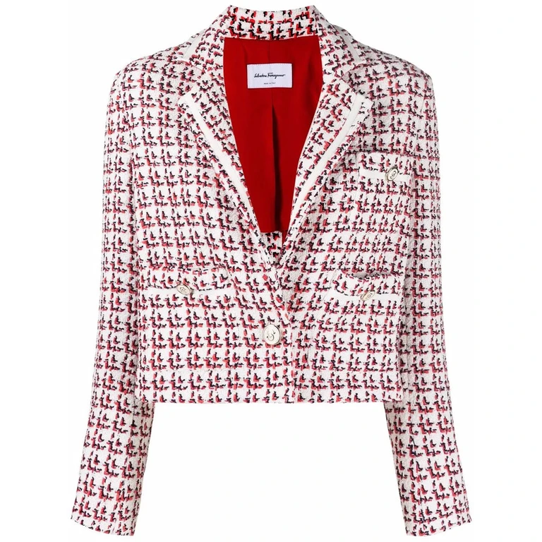 Ferragamo Patterned Boxy Jacket
