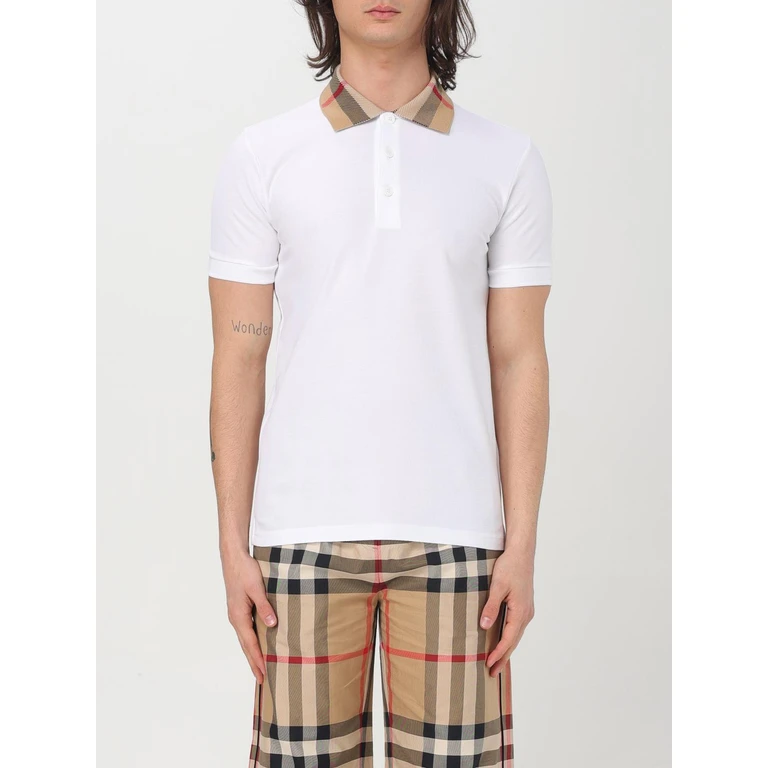BURBERRY Polo Shirt Men color White (8071621)