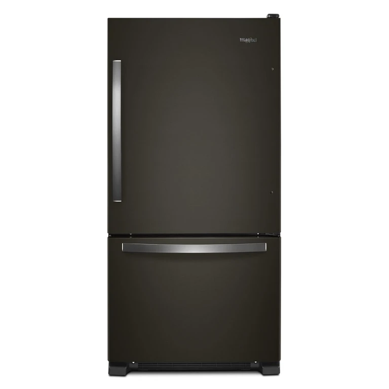 33 in. wide Bottom-Freezer Refrigerator in Black 22 cu. ft. WRB322DMHV