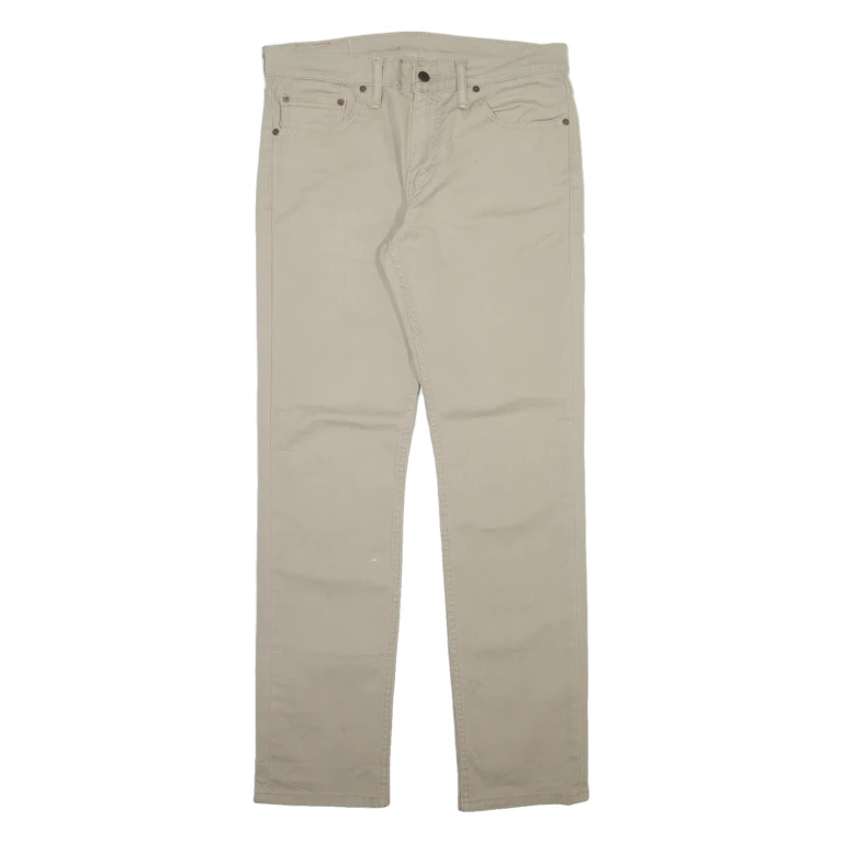 LEVI'S 511 Mens Trousers Beige Slim Straight W31 L32