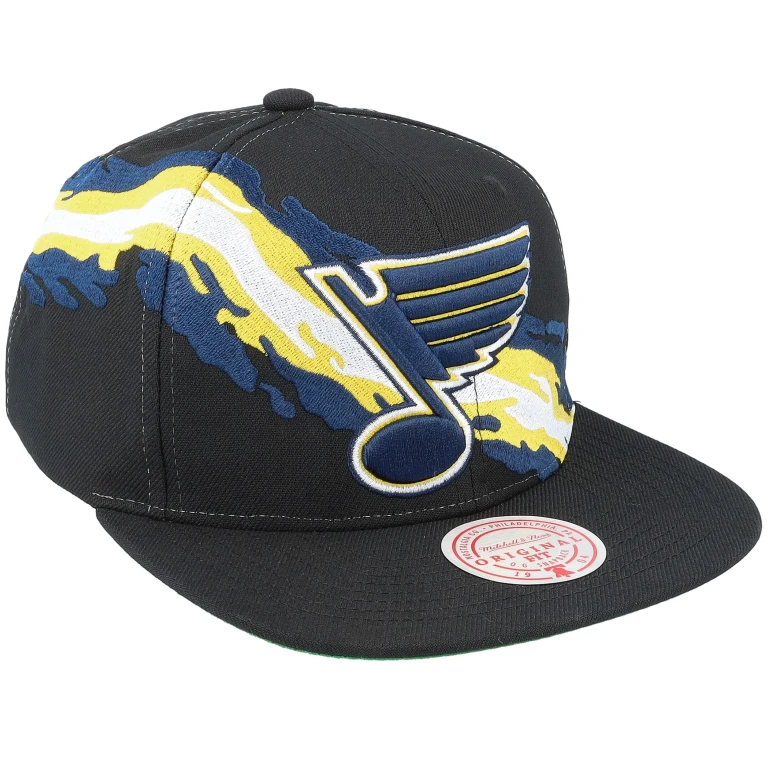 Men's NHL Vintage Paintbrush Snapback Blues Snapback Caps