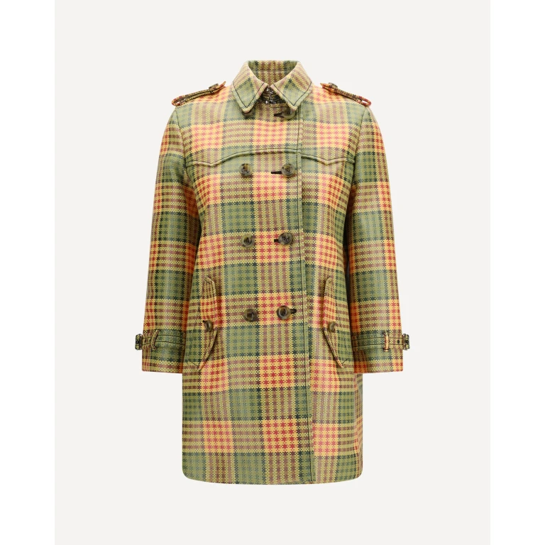 BURBERRY Summerside Check Trench Female 8