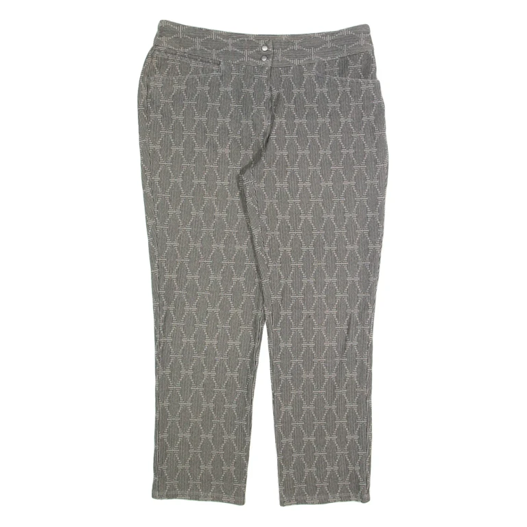 ADIDAS Womens Trousers Grey Regular Tapered W28 L24