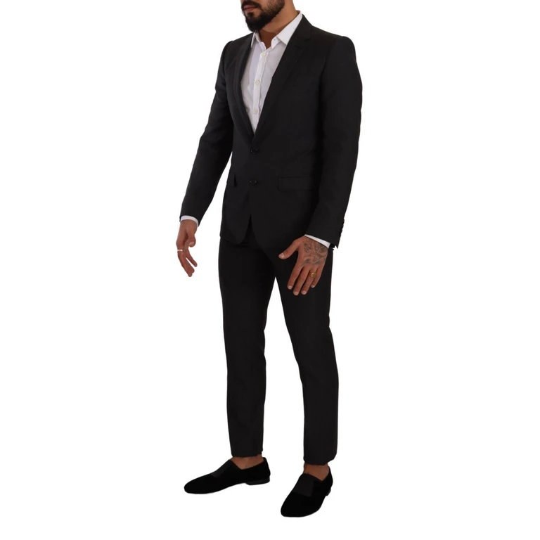 Black Martini Single Breasted 2 Piece Suit Virgin Wool - Men