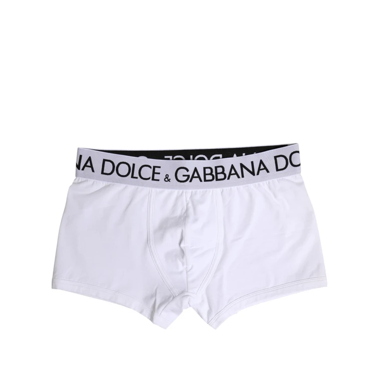 Dolce & Gabbana White Cotton Stretch Regular Boxer Underwear Elastane Clothing - Men
