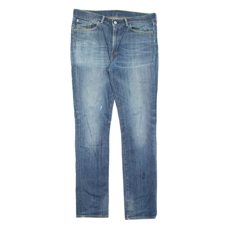 LEVI'S 510 Jeans Mens Blue Slim Skinny Stone Wash W36 L34