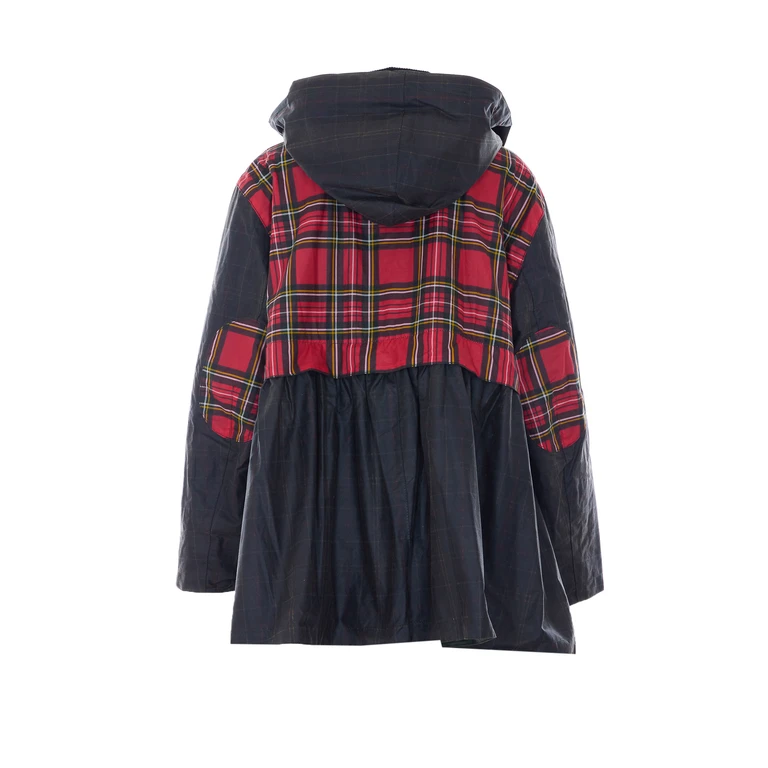 Barbour X Ganni Coats Black Waxed Cotton - Women